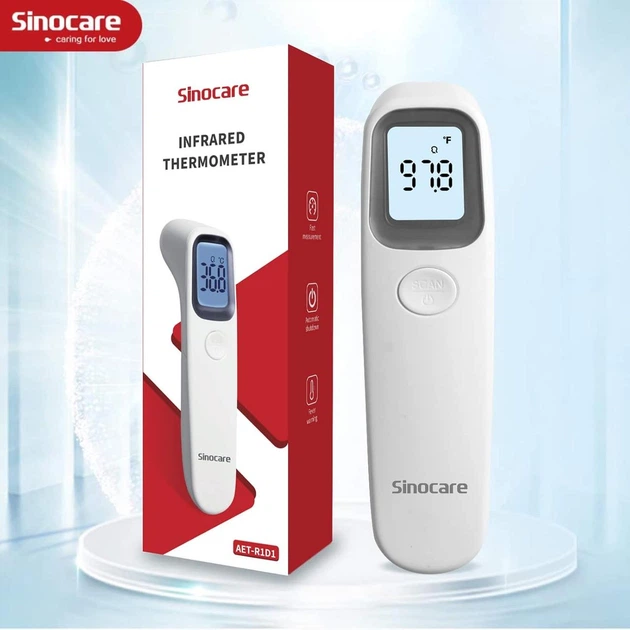 Термометр цифровий інфрачервоний Sinocare No-Touch - Фото 3 Термометр цифровий інфрачервоний Sinocare No-Touch - зображення 3