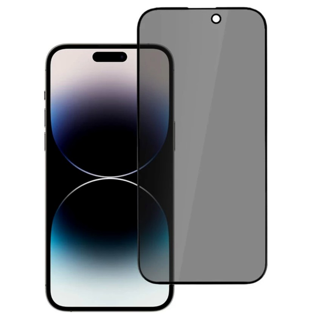 Защитное стекло Mossily Privacy противоударное для iPhone 13 Pro Max/14 Plus матовое - изображение 6