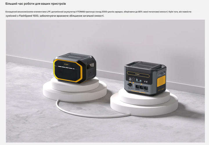 Додаткова батарея VTOMAN Flashspeed 1500 EXTRA BATTERY, 1548 Вт/год LiFePO4 - зображення 3