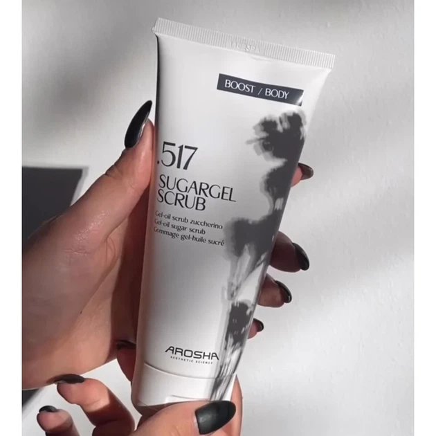 Отшелушивающий гель-масляный скраб с сахаром .517 Sugargel Scrub AROSHA 200 мл - изображение 2