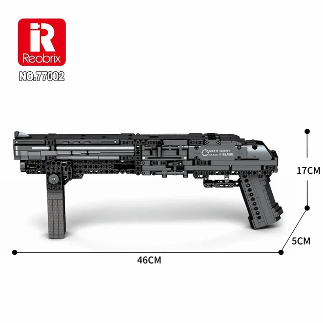 Конструктор Reobrix 77002 Super Shorty 882 деталей — збірна стріляюча модель - зображення 4