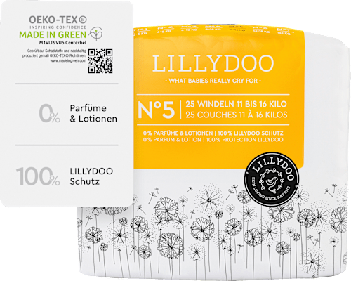 Биоразлагаемые эко-подгузники Lillydoo 5 размер ( 11-16 кг) 25 шт - изображение 2