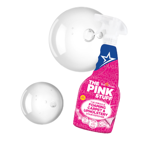 Специальный спрей от пятен кофе, травы и грязи для ковров и обивки The Pink Stuff Foaming Carpet & Upholstery 500 мл - изображение 3