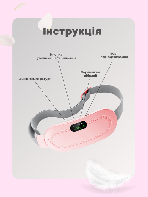 Беспроводной пояс-грелка с вибромассажем от менструальных болей Deyric YF0526 - изображение 10