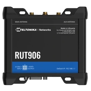 Промышленный сотовый маршрутизатор Teltonika RUT906 с 4G LTE, Wi-Fi, RS-232, RS-485 - Фото 1 Промышленный сотовый маршрутизатор Teltonika RUT906 с 4G LTE, Wi-Fi, RS-232, RS-485 - изображение 1