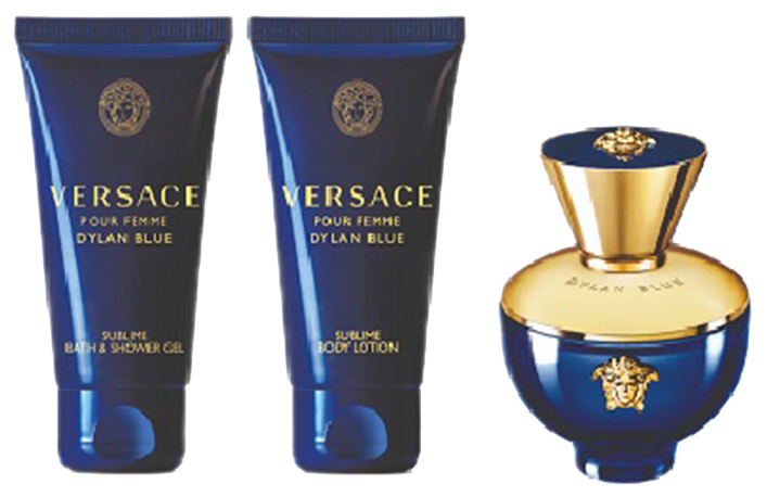 Zestaw damski Versace Dylan Blue Pour Femme Woda perfumowana 50 ml + Żel pod prysznic 50 ml + Balsam do ciała 50 ml (8011003893348) - obraz 2
