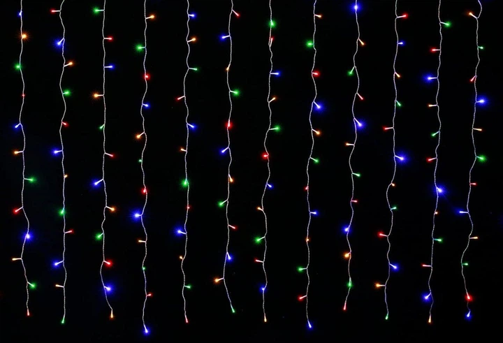Гирлянда-штора LED VALESO 144 RGB 3х2 м 8 режимов Прозрачный провод LKS5053 - изображение 2