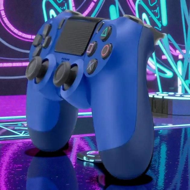 Бездротовий джойстик для PS4 Синій ігровий геймпад Bluetooth джойстик Dual Shock PS4 - зображення 2