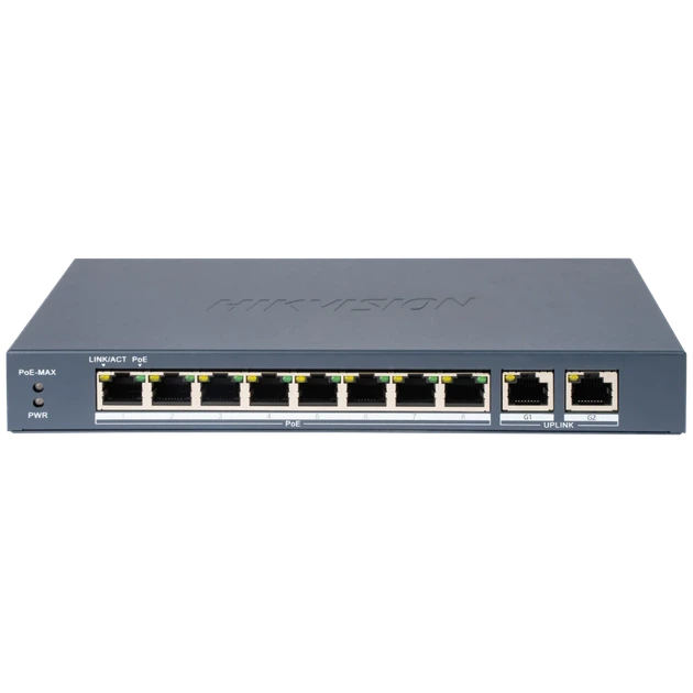 Комутатор 10 портів керований Hikvision DS-3E1310P-EI(B) PoE - Фото 1 Комутатор 10 портів керований Hikvision DS-3E1310P-EI(B) PoE - изображение 1