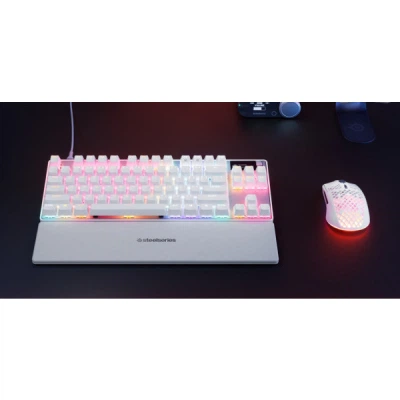 Клавіатура SteelSeries Apex Pro TKL Gen 3 HyperMagnetic OmniPoint 3.0 OLED USB UA White (64898) - Фото 8 Клавіатура SteelSeries Apex Pro TKL Gen 3 HyperMagnetic OmniPoint 3.0 OLED USB UA White (64898) - изображение 8