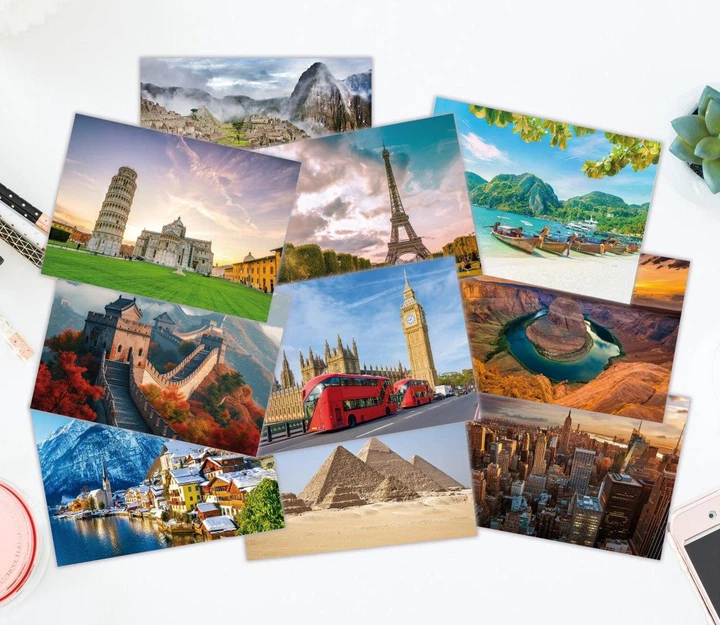 Набір постерів "Travel Posters. Навколо світу. Мрія мандрівника: Світові пам'ятки архітектури" 10 шт, формат А4 - зображення 2