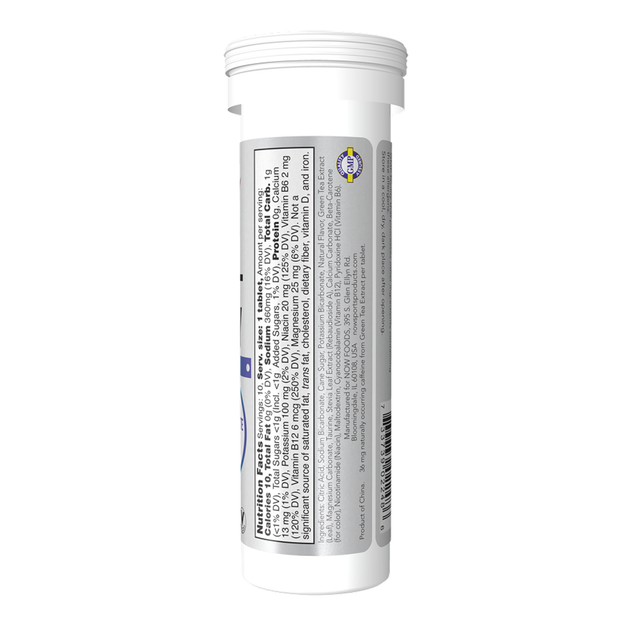 Effer-Energy Effervescent NOW Foods, Sports, Effer-Energy, 10 таблеток - изображение 2