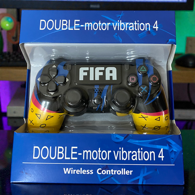 Беспроводной джойстик для PS4 с принтом FIFA Черный с желтым игровой геймпад Bluetooth джойстик Dual Shock PS4 - изображение 5