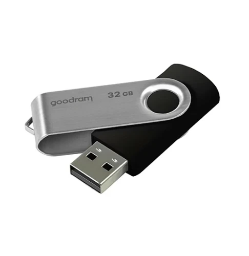 Флеш накопитель USB 32Gb Goodram UTS2, Black/Silver, USB 2.0 (UTS2-0320K0R11) - Фото 4 Флеш накопитель USB 32Gb Goodram UTS2, Black/Silver, USB 2.0 (UTS2-0320K0R11) - изображение 4