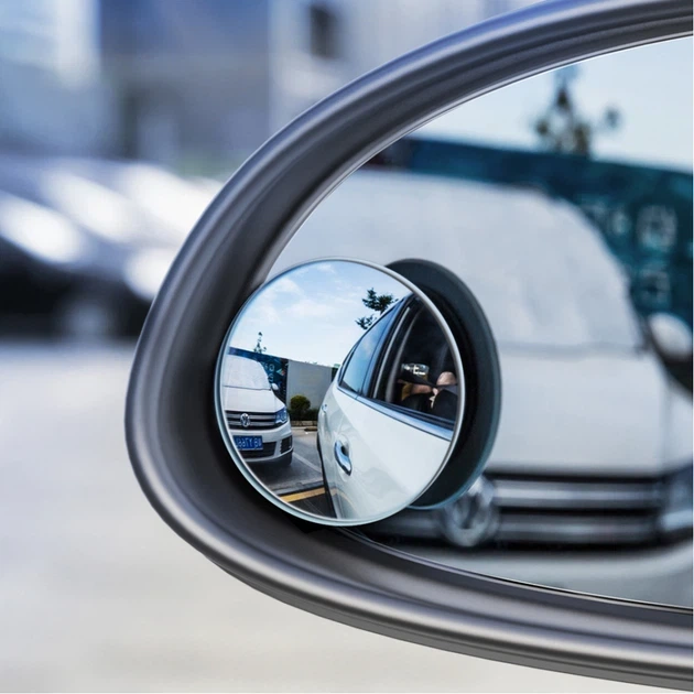 Дополнительные зеркала для слепых зон Baseus Full Vision Blind Spot Mirror (2 шт/уп) Black (ACMDJ-01) - изображение 7