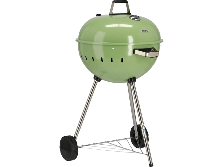 Grill węglowy YATO YG-20303 okrągły 54 cm Zielony (5906083117213) - obraz 3