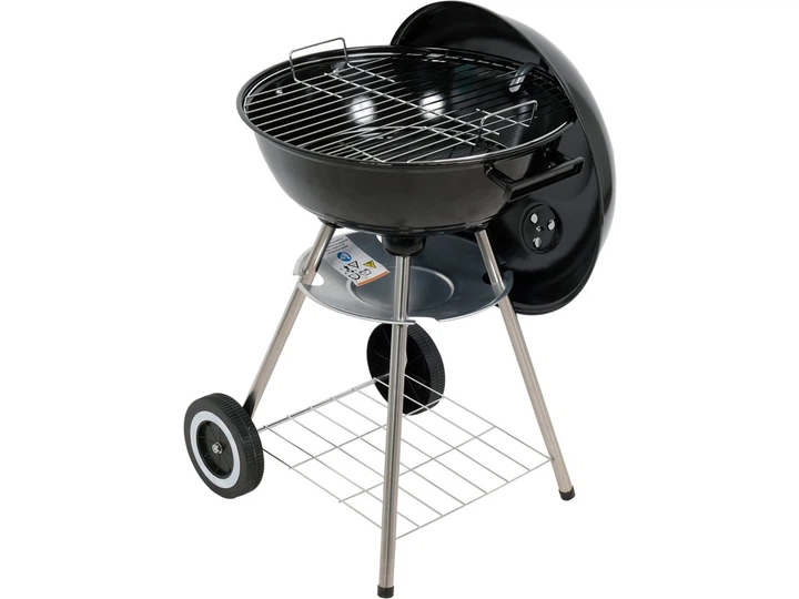 Grill węglowy Lund 99906 okrągły 41 cm Czarny (5906083093258) - obraz 2