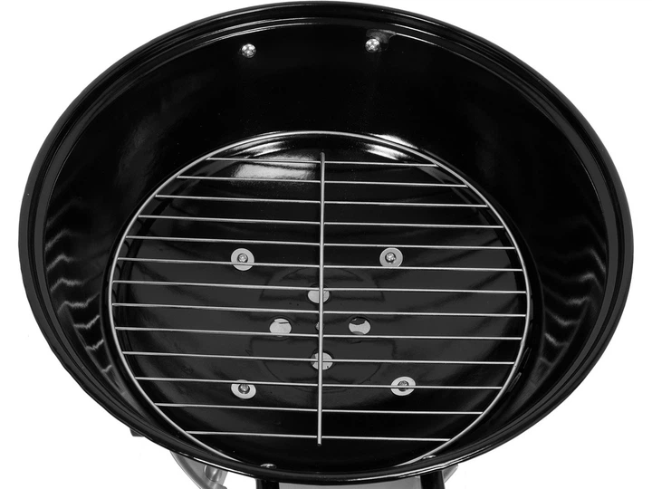 Grill węglowy Lund 99906 okrągły 41 cm Czarny (5906083093258) - obraz 9