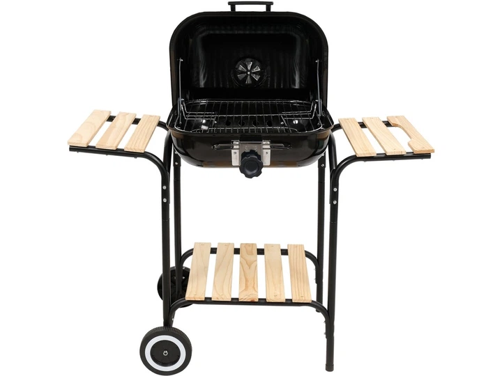 Grill węglowy Lund 99905 z pokrywą i regulacją rusztu 45 x 40 cm (5906083093241) - obraz 2