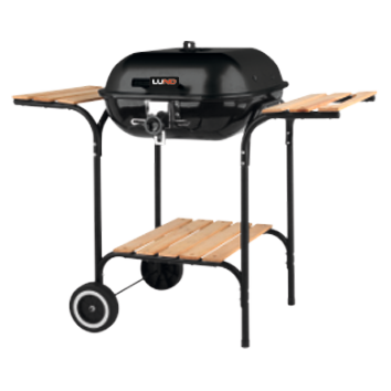Grill węglowy Lund 99905 z pokrywą i regulacją rusztu 45 x 40 cm (5906083093241) - obraz 4