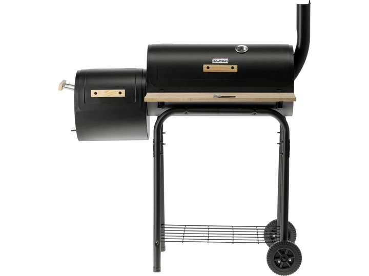 Grill węglowy Lund 99901 okrągły z wędzarnią 60 x 30 cm (5906083093203) - obraz 2