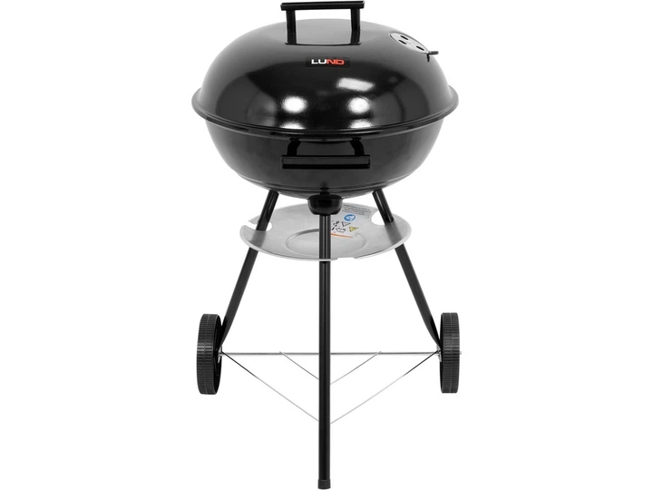 Grill węglowy Lund 99918 okrągły  z pokrywą 41 cm (5906083093449) - obraz 2