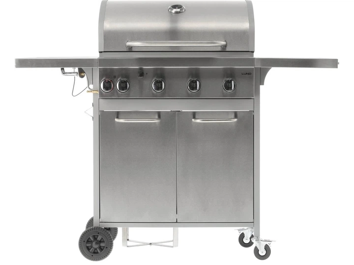 Gazowy grill Lund 99655 AKKA 4 + 1 żeliwny ruszt (5906083092190) - obraz 2