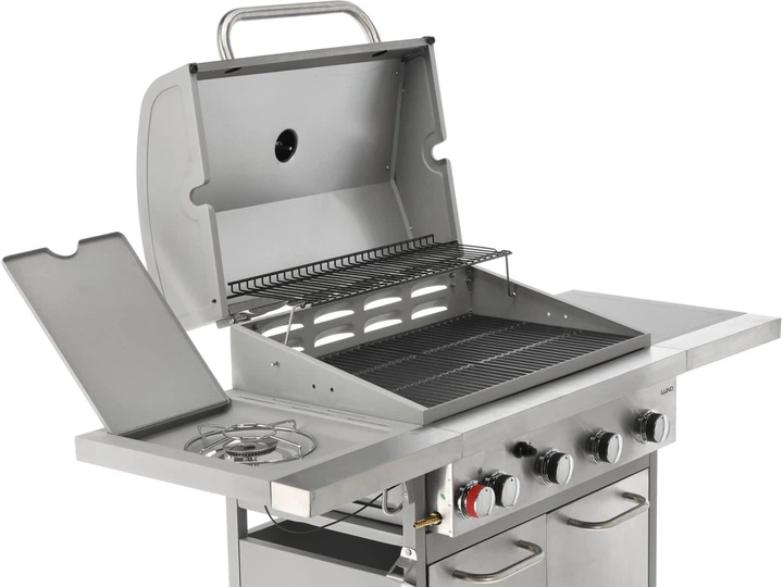 Gazowy grill Lund 99655 AKKA 4 + 1 żeliwny ruszt (5906083092190) - obraz 7