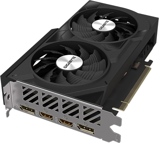 Відеокарта GeForce RTX 4060 8GB Gigabyte WindForce OC (GV-N4060WF2OC-8GD) Б/В - Фото 2 Відеокарта GeForce RTX 4060 8GB Gigabyte WindForce OC (GV-N4060WF2OC-8GD) Б/В - зображення 2