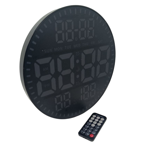 Годинник настінний настільний JH2560 Led Digital 28.5см Пульт