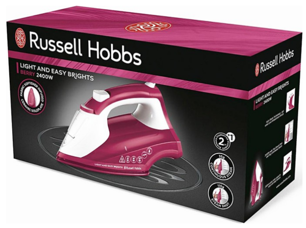 Праска з подачею пари Russell Hobbs 26480-56 Light & Easy Brights Berry Iron - изображение 6