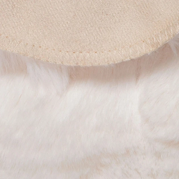 Килим HOMLA Alder зі штучного хутра 60x90 см Світло-бежевий 229917 (5906496704840) - зображення 4