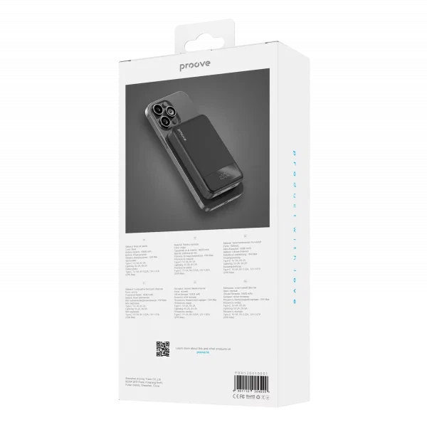 Портативная Батарея Proove Hoodman Magnetic 20W 10000mAh Black - Фото 4 Портативная Батарея Proove Hoodman Magnetic 20W 10000mAh Black - изображение 4
