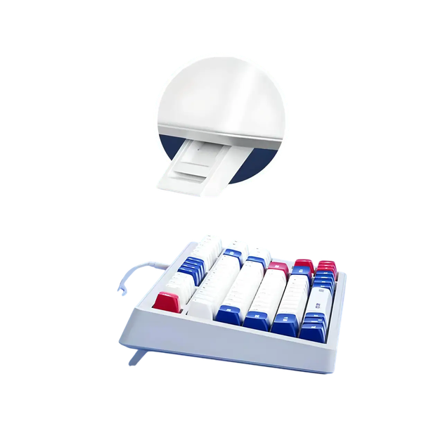 Клавіатура INPHIC K9 ENG White Blue - зображення 3