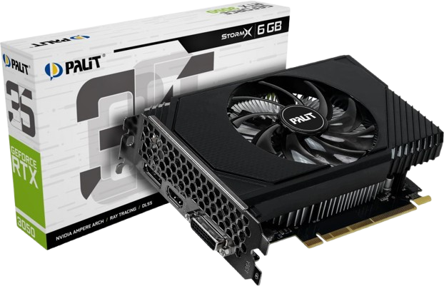 Відеокарта GeForce RTX 3050 6GB Palit StormX (NE63050018JE-1072F) - Фото 1 Відеокарта GeForce RTX 3050 6GB Palit StormX (NE63050018JE-1072F) - изображение 1