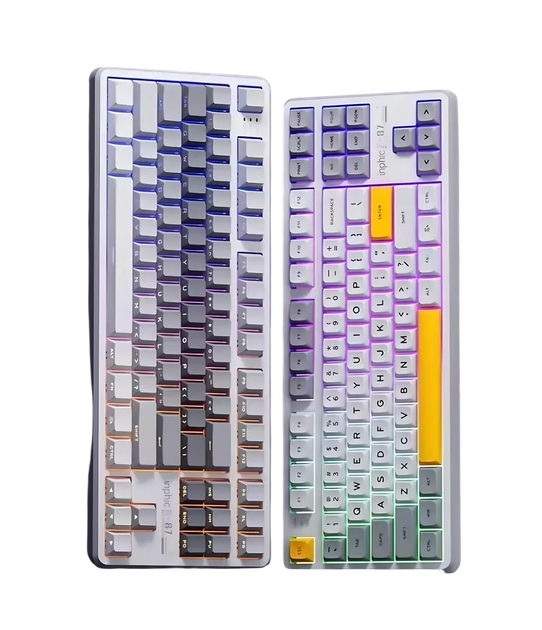 Клавиатура INPHIC K87 Black-Gold Switch Side Printed Gradient Grey - Фото 3 Клавиатура INPHIC K87 Black-Gold Switch Side Printed Gradient Grey - изображение 3