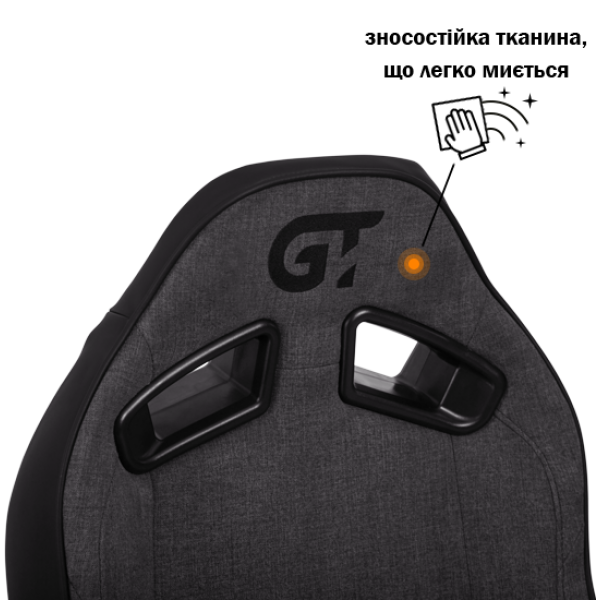 Геймерское кресло GT Racer X-8009 Fabric Dark Gray/Black XL - изображение 7