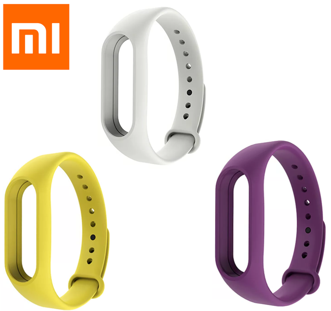 Силіконові ремінці 3 шт. для фітнес-браслета трекера Xiaomi Mi Band M2 Set 3-1 - зображення 2