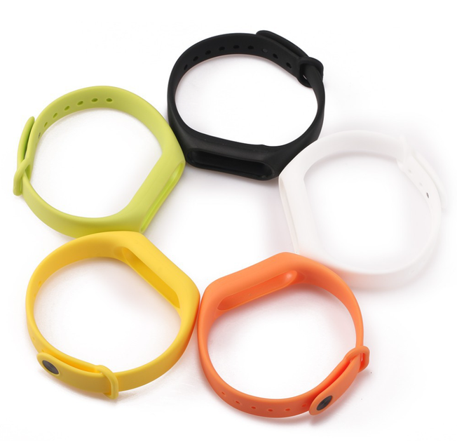 Силіконові ремінці 5 шт. для фітнес-браслета трекера Xiaomi Mi Band M2 Set 5-4 - зображення 8