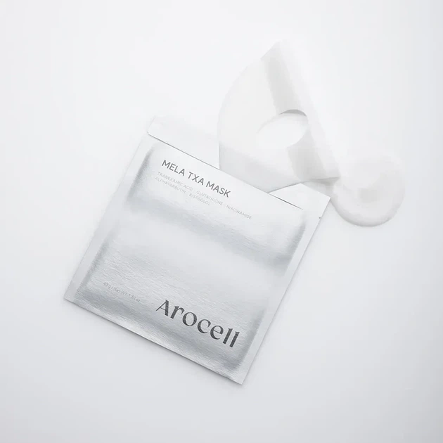 Гидрогелевая маска с транексамовой кислотой, глутатионом и арбутином Arocell Mela TXA Mask 1 шт 43 г - изображение 2