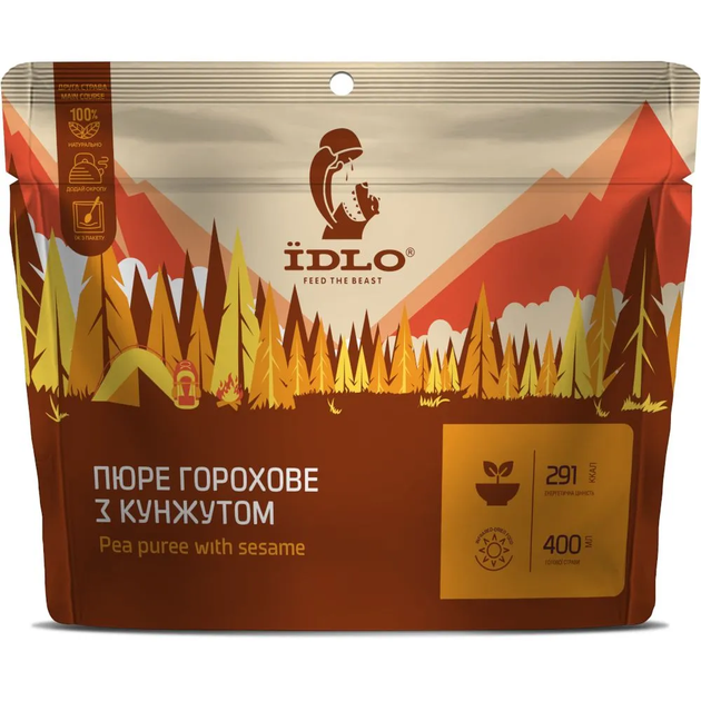Пюре гороховое с кунжутом ЇDLO 90 г - Фото 1 Пюре гороховое с кунжутом ЇDLO 90 г - изображение 1