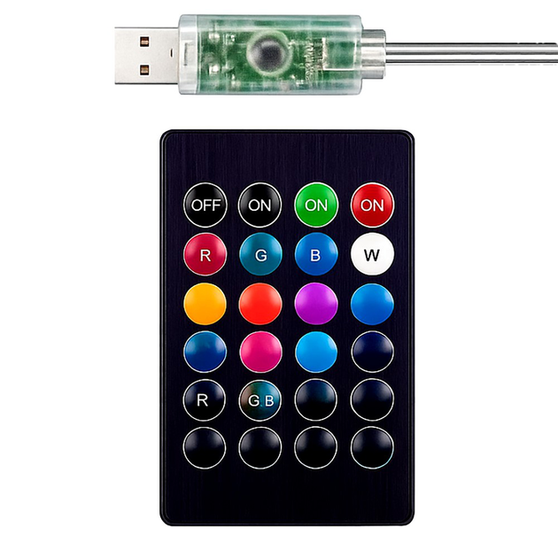 Умная RGB гирлянда 3м с Bluetooth и USB Пульт ДУ Светодиоды для елки и интерьера - изображение 2