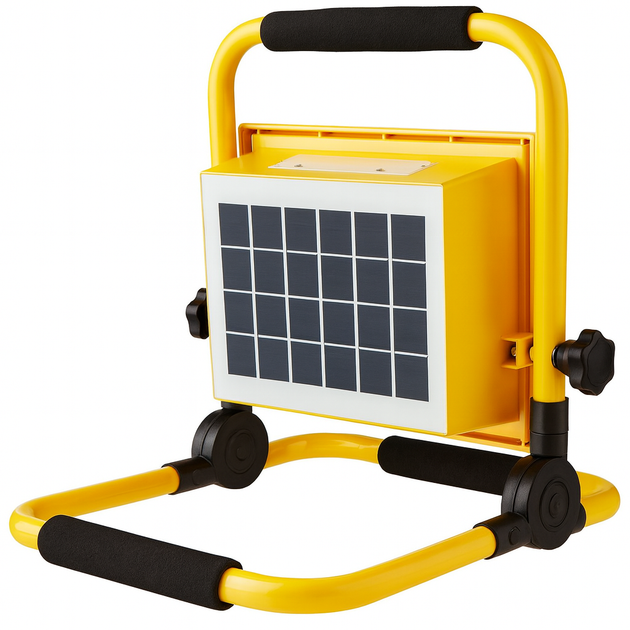 Аккумуляторный прожектор 100W 4000К желтый с солнечной панелью для дома Cata 4699 - Фото 2 Аккумуляторный прожектор 100W 4000К желтый с солнечной панелью для дома Cata 4699 - изображение 2