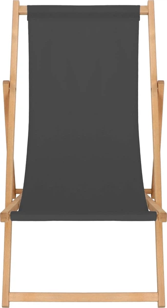 Дерев'яний шезлонг Springos для саду 3-ступінчасте регулювання Графітовий (DC0006GRPH) - зображення 5