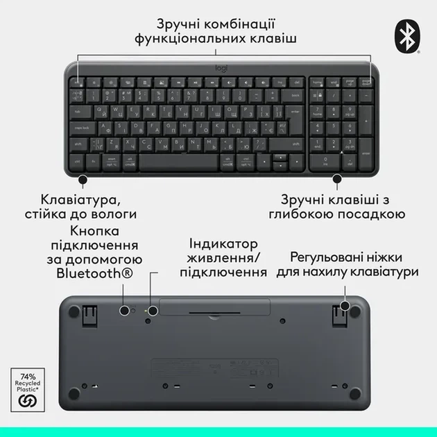 Комплект клавіатура та миша Logitech MK250 920-013823 - изображение 8