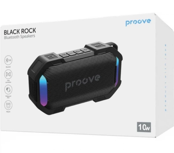 Портативная колонка Proove Black Rock 10w (app) black ua ucrf - изображение 2