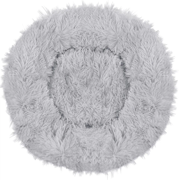 Лежак для собак та котів Springos плюшевий 110 см Сірий PA0128 (5907719411798) - зображення 2