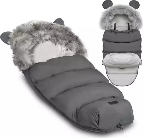 Spiworek do wozka i sanek Ricokids Elmi Ciemno Szary (5908220476399) - obraz 2