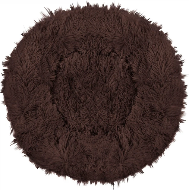 Лежак для собак та котів Springos плюшевий 90 см Коричневий PA0144 (5907719411903) - зображення 2