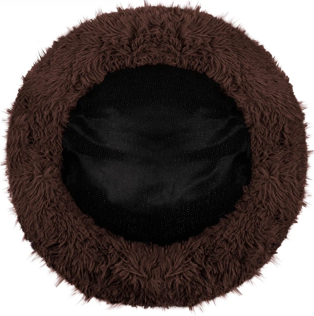 Лежак для собак та котів Springos плюшевий 90 см Коричневий PA0144 (5907719411903) - зображення 3